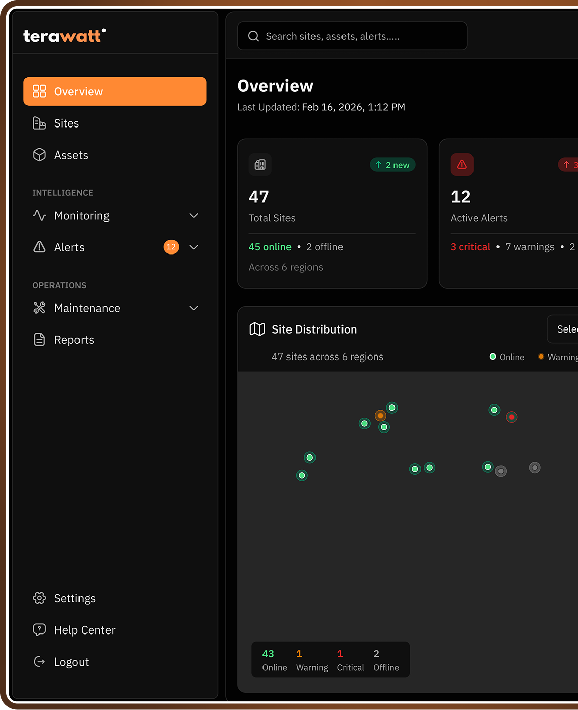 TerawattOS Dashboard